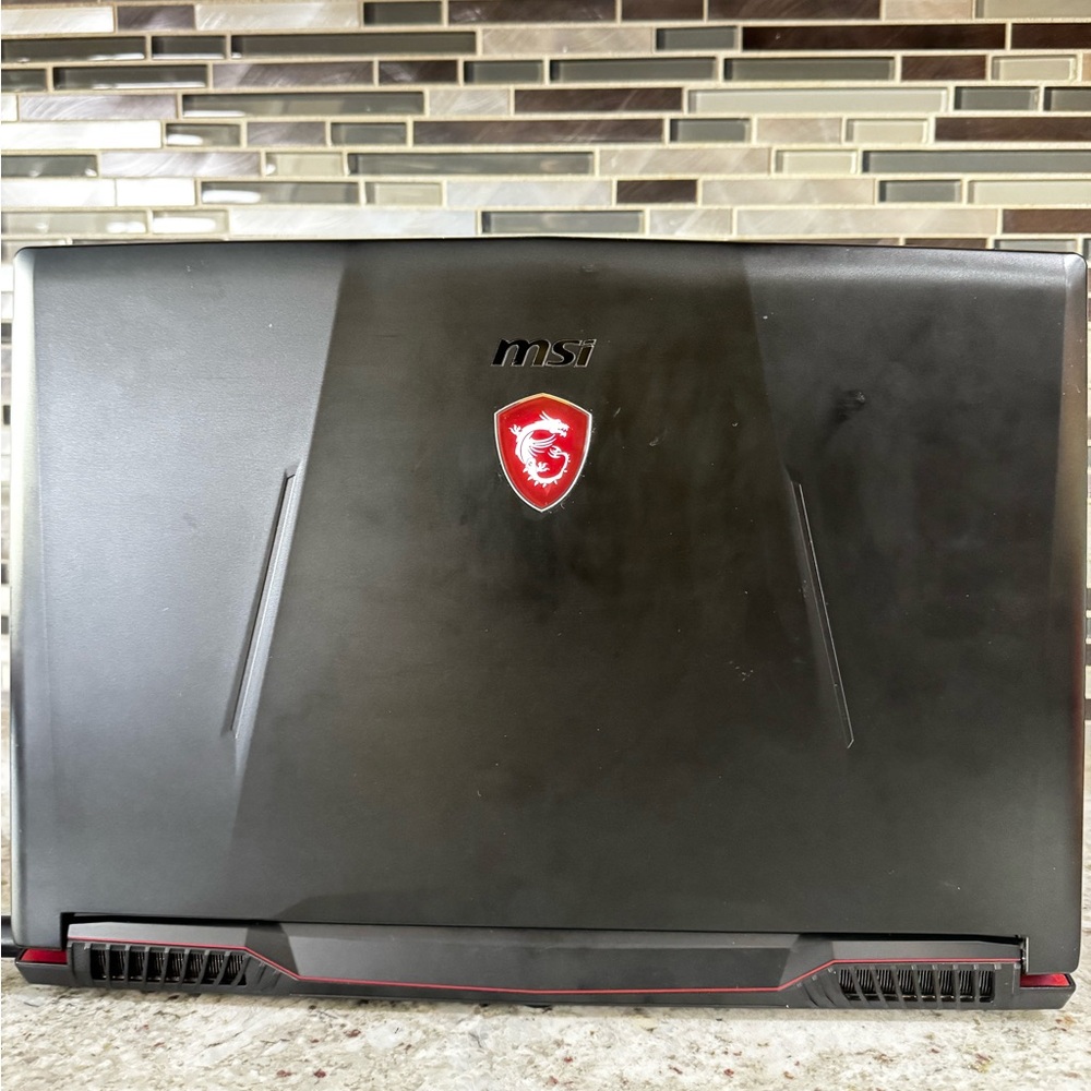 MSI Black Gaming Laptop with Red Backlit Keyboard - Picture 4 of 13